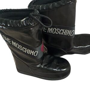 Love Moschino Black Winter Boots